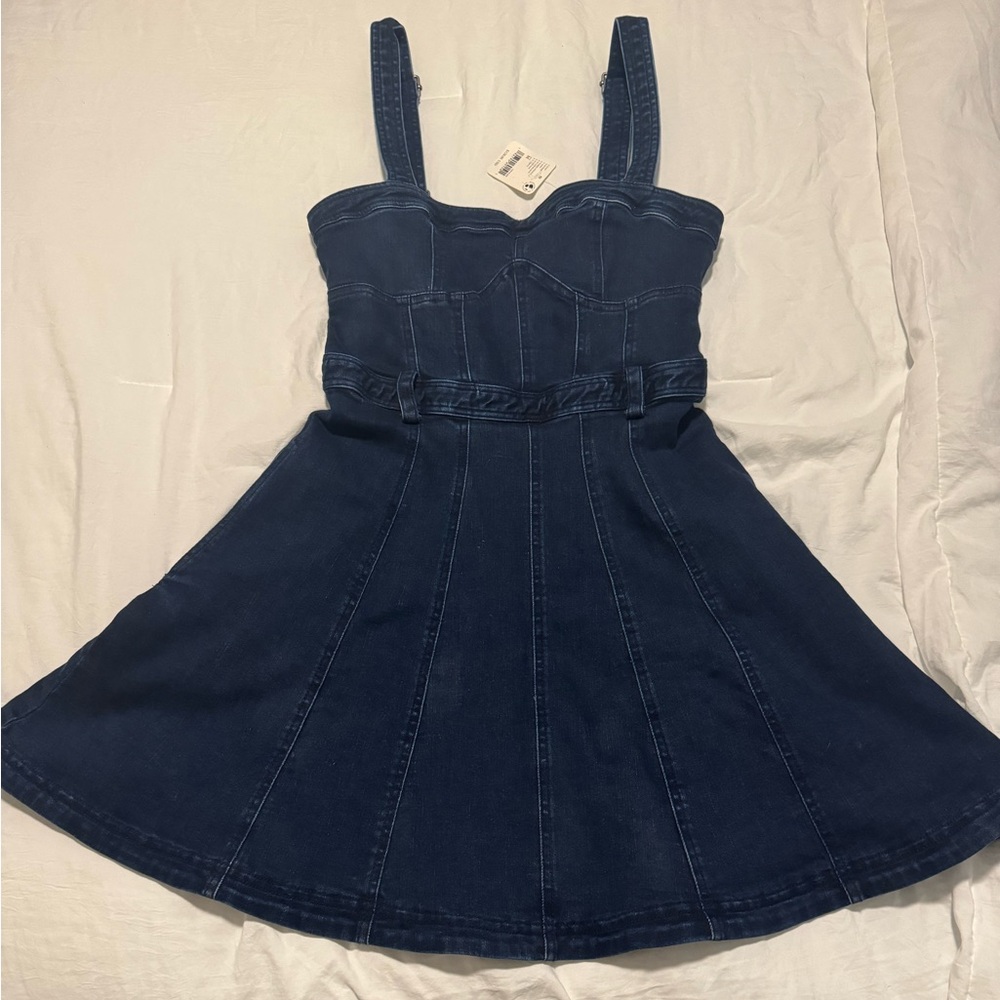 New with tags free people denim dress size medium, So freakin cute!